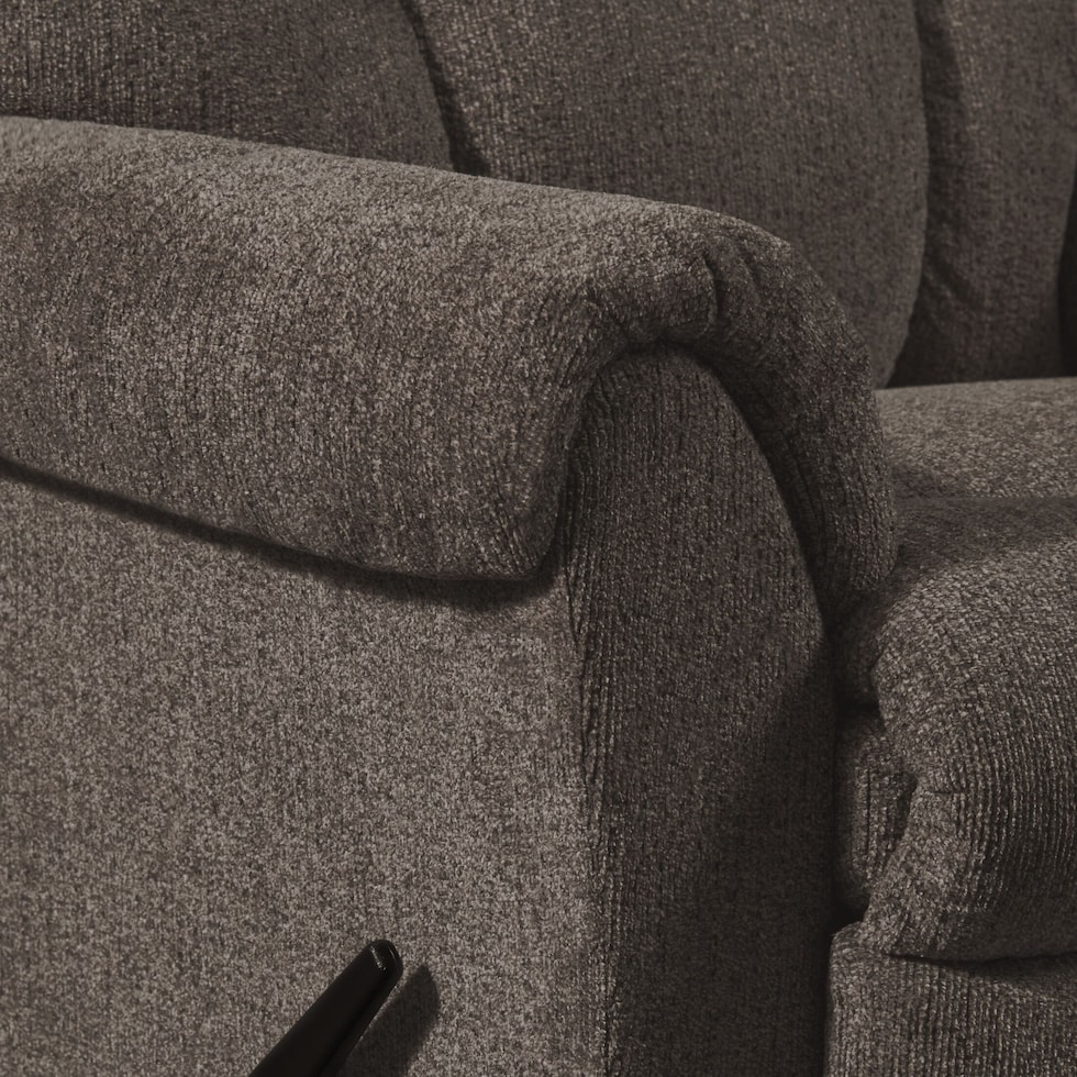 clyde dark brown recliner   