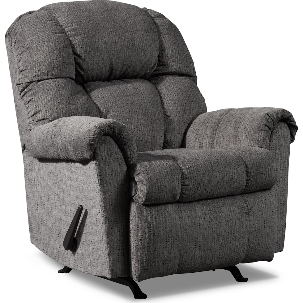 clyde gray recliner   
