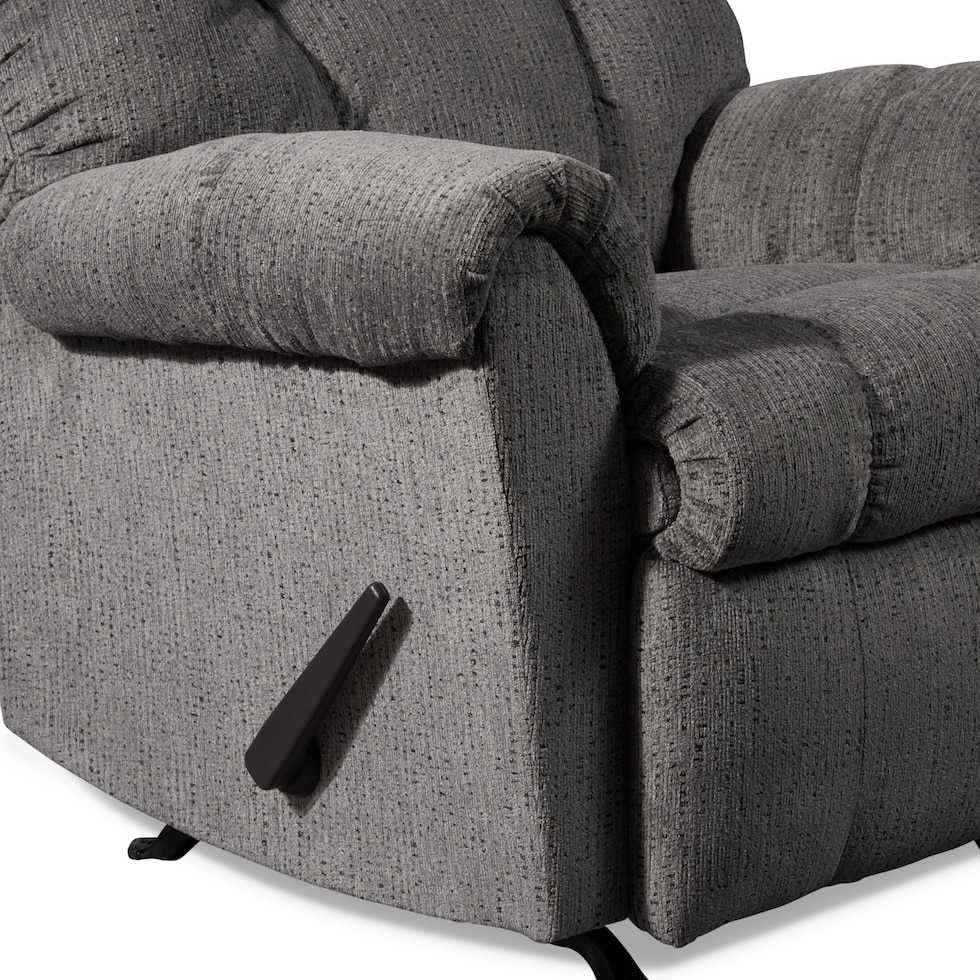 clyde gray recliner   