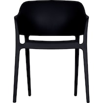 coastal black outdoor chair set   
