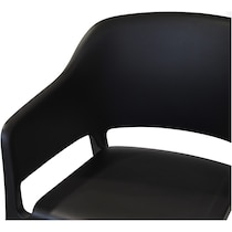 coastal black outdoor chair set   