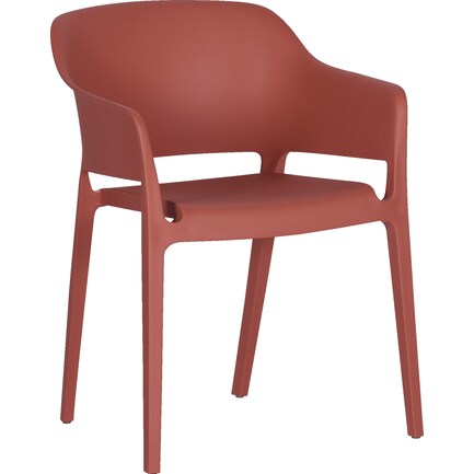 Coastal Outdoor Set of 2 Chairs - Red