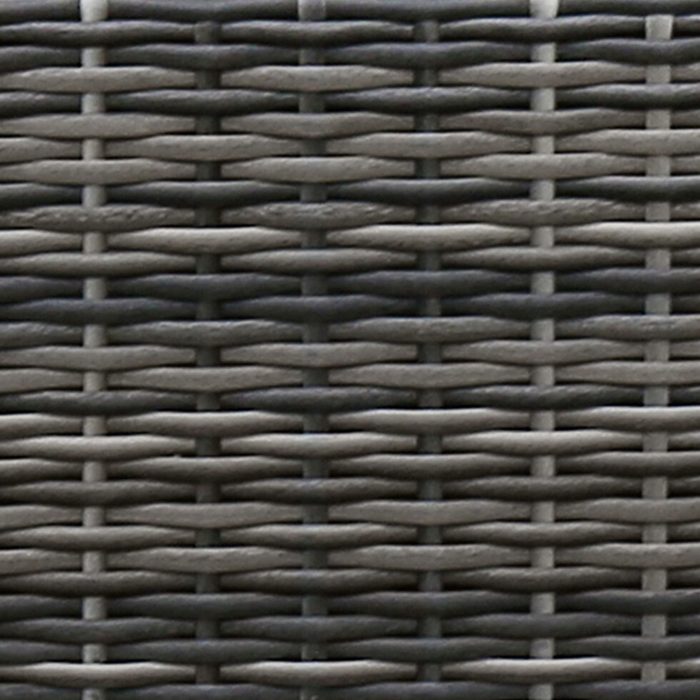 coastline gray outdoor ottoman   