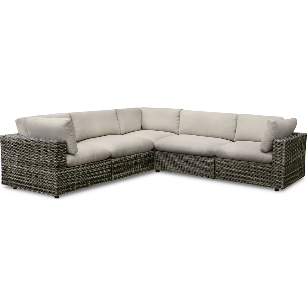 coastline gray outdoor sectional   