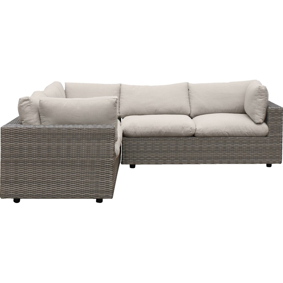 coastline gray outdoor sectional   