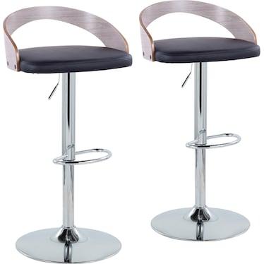 Cocina Set of 2 Adjustable Swivel Bar Stools