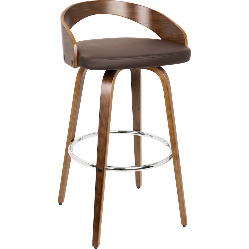 cocina dark brown bar stool   