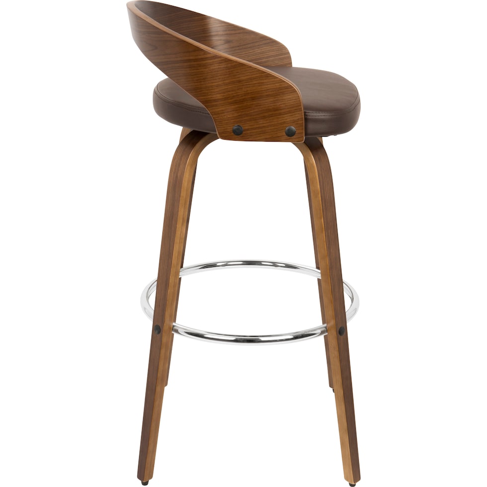 cocina dark brown bar stool   