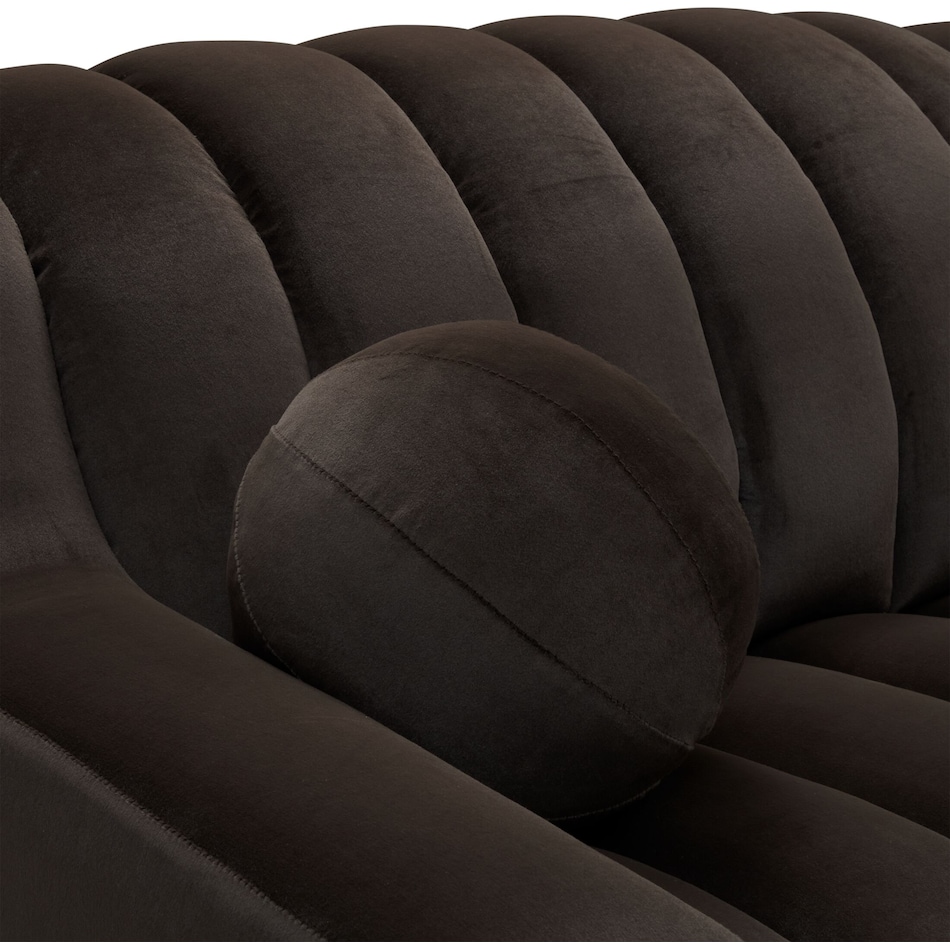 coco dark brown  pc power reclining sectional   