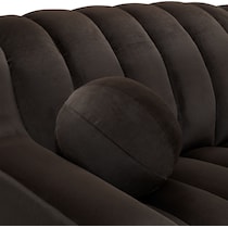 coco dark brown sectional   