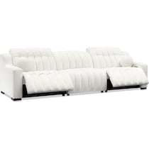 coco white  pc power reclining sofa   