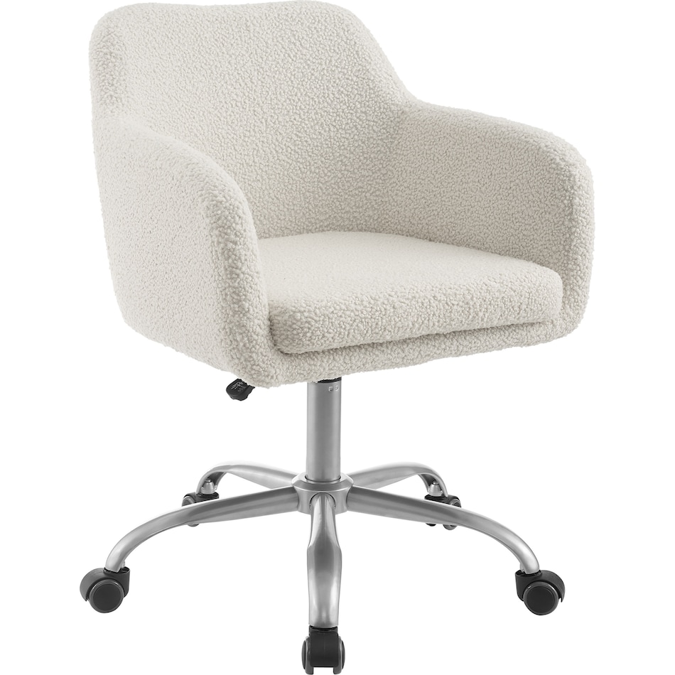 coco white office chair   