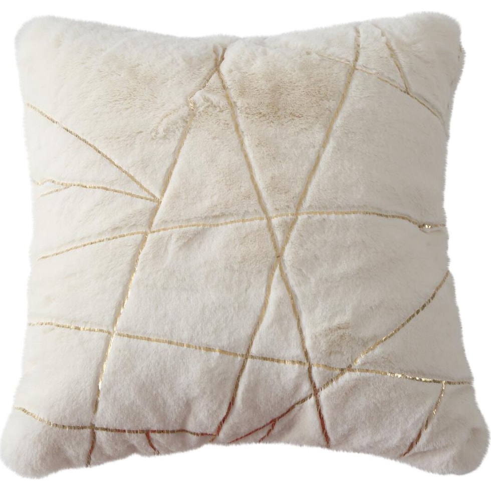 cole white gold  pc accent pillows   
