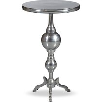 colette silver accent table   