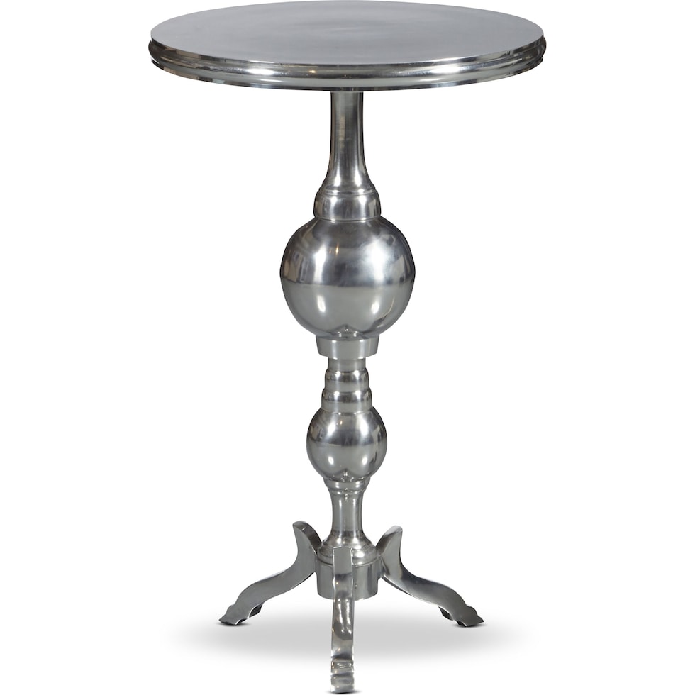 colette silver accent table   