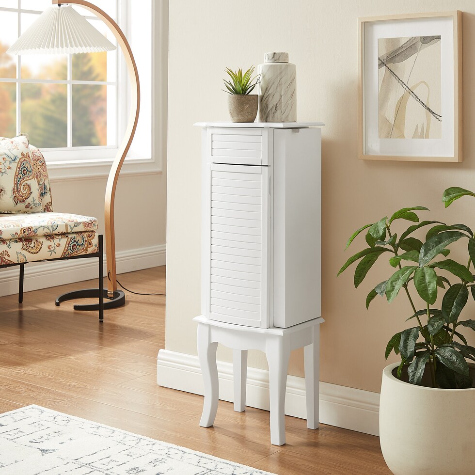 collett white armoire   