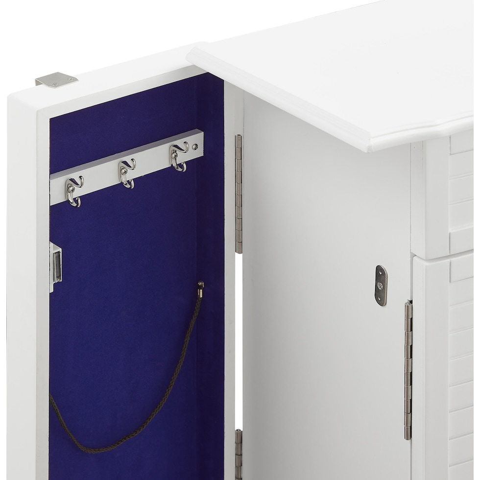 collett white armoire   