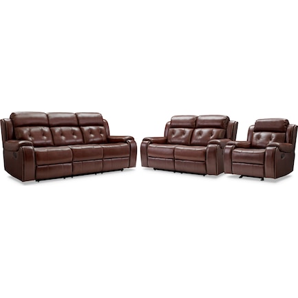 Collier Manual Reclining Sofa, Loveseat and Glider Recliner