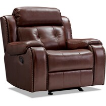 collier dark brown manual recliner   