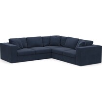 collin blue  pc sectional   