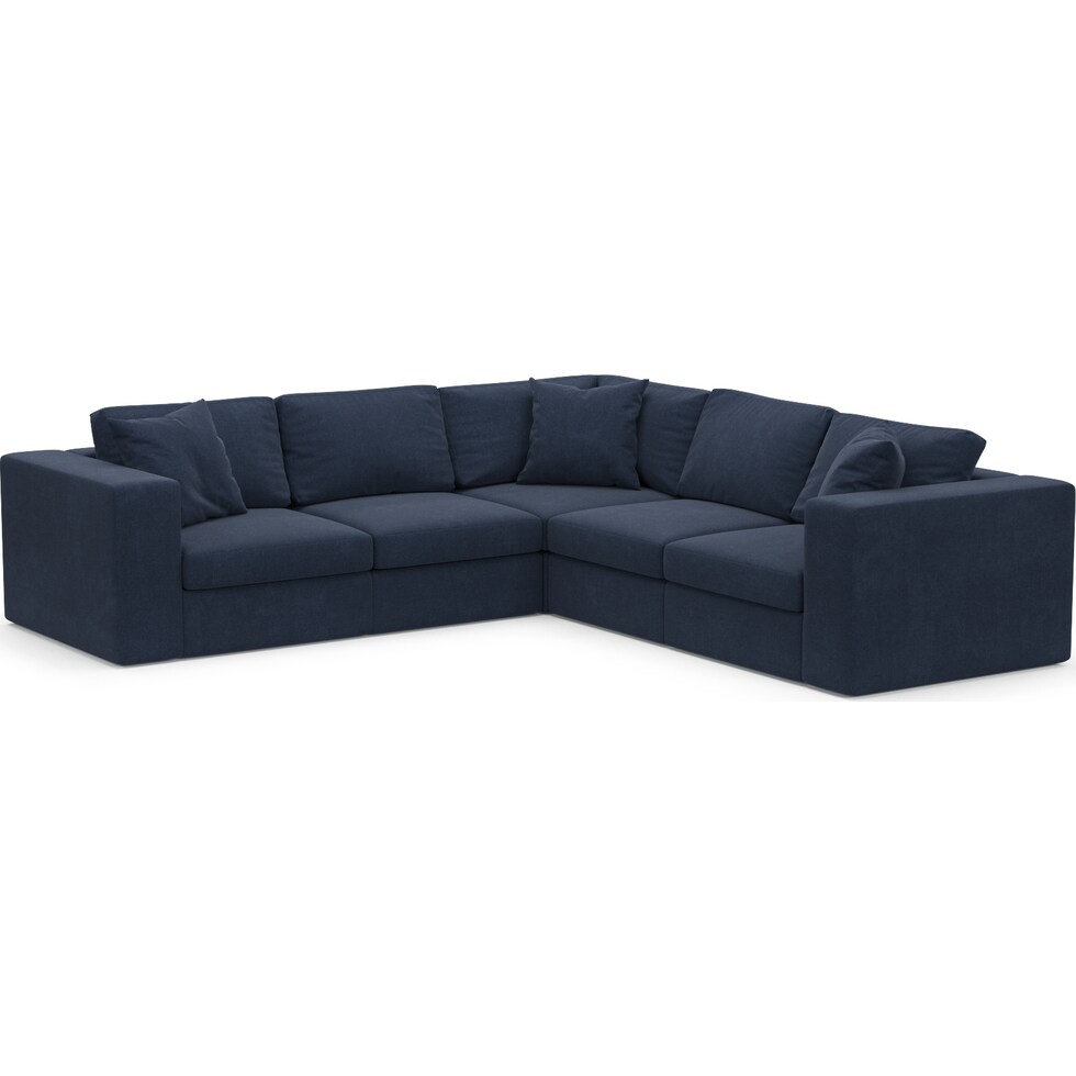 collin blue  pc sectional   