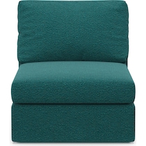 collin blue armless chair   