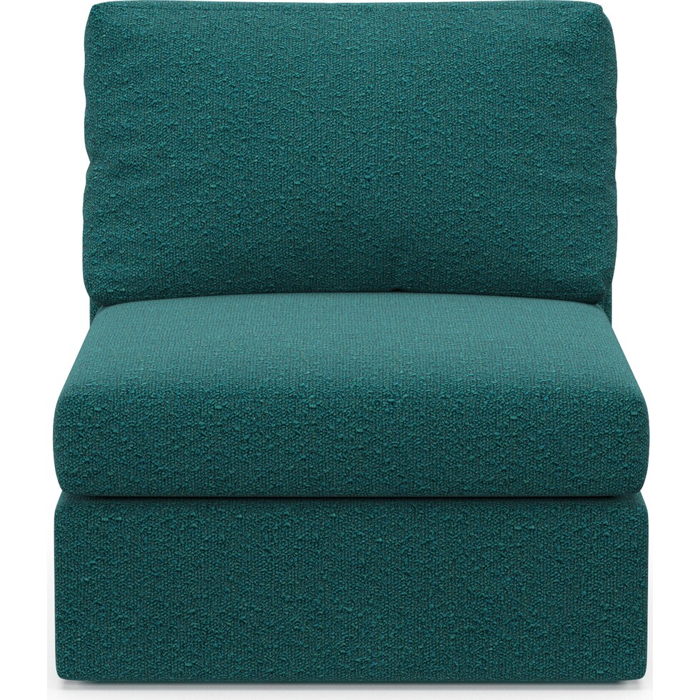 collin blue armless chair   