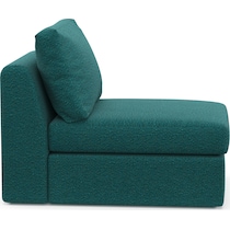 collin blue armless chair   