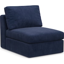 collin blue armless chair   