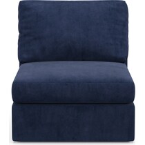 collin blue armless chair   