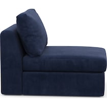 collin blue armless chair   