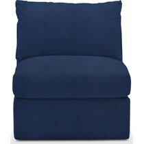 collin blue armless chair   