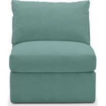 collin blue armless chair   