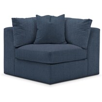 collin blue corner chair   