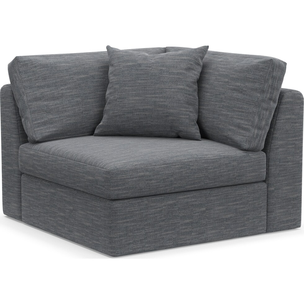 collin blue corner chair   