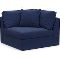 collin blue corner chair   