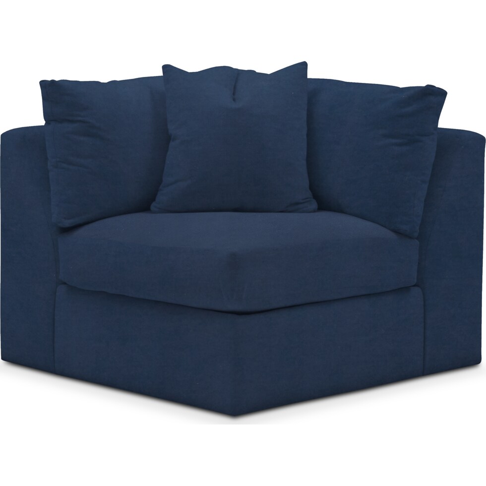 collin blue corner chair   