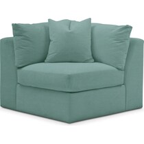 collin blue corner chair   