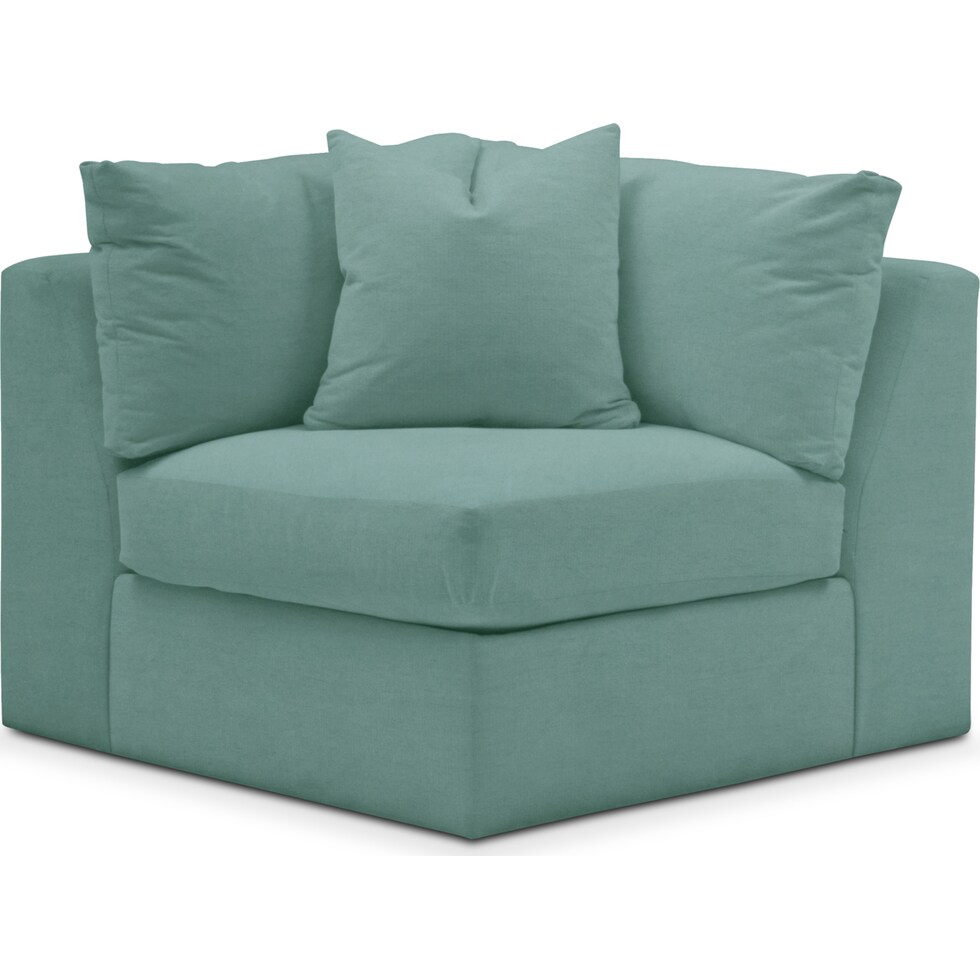 collin blue corner chair   