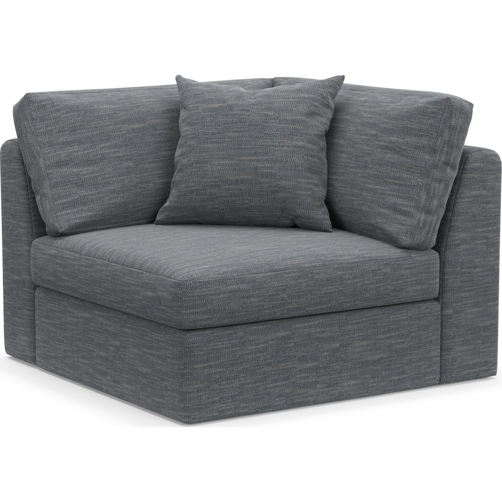 collin blue corner chair   