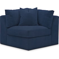 collin blue corner chair   