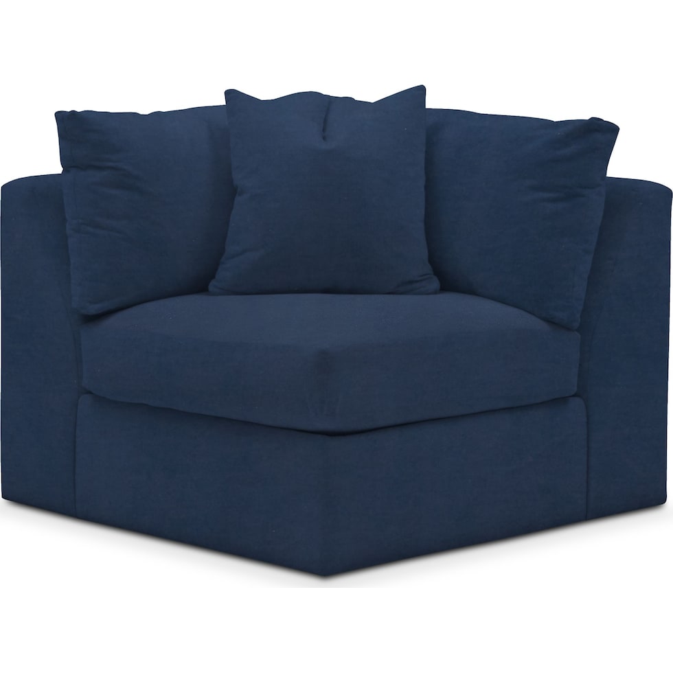 collin blue corner chair   