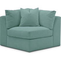 collin blue corner chair   