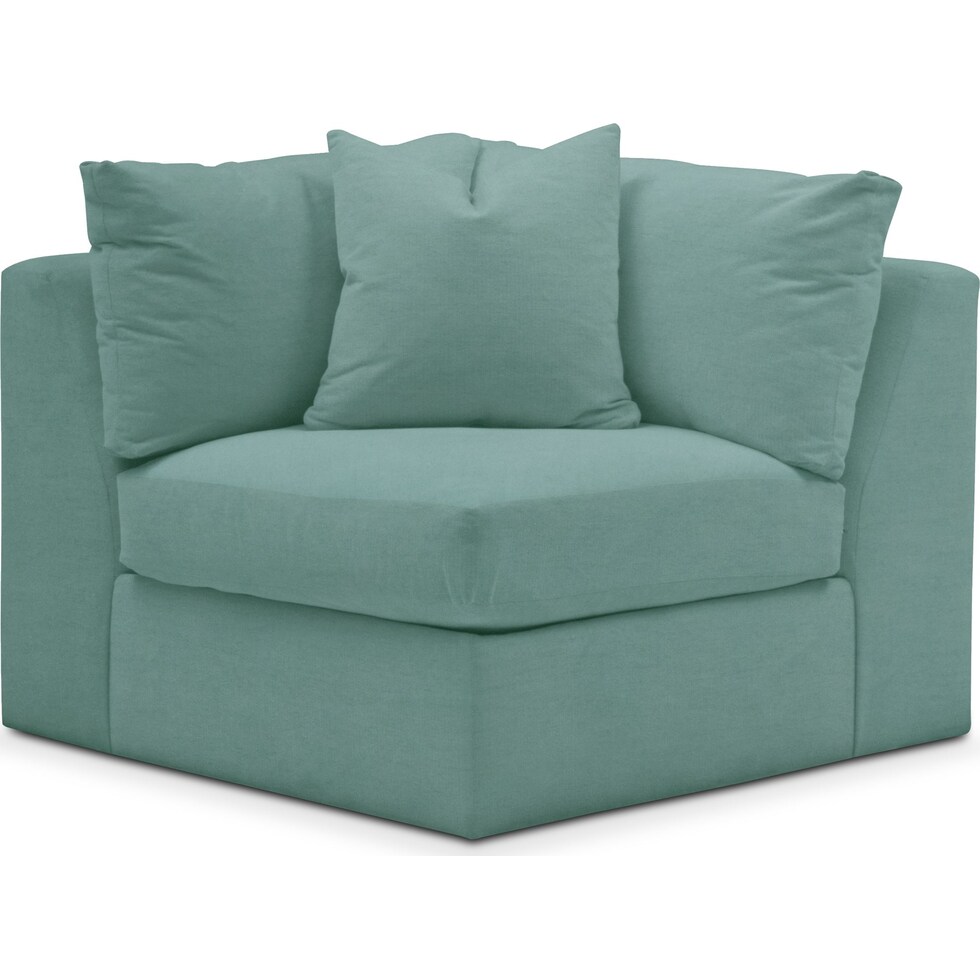 collin blue corner chair   