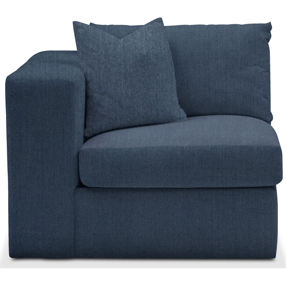 collin blue left arm facing chair   