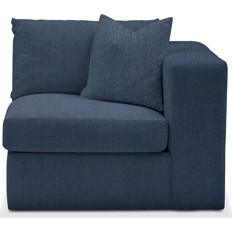 collin blue right arm facing chair   