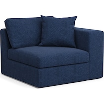 collin blue right arm facing chair   