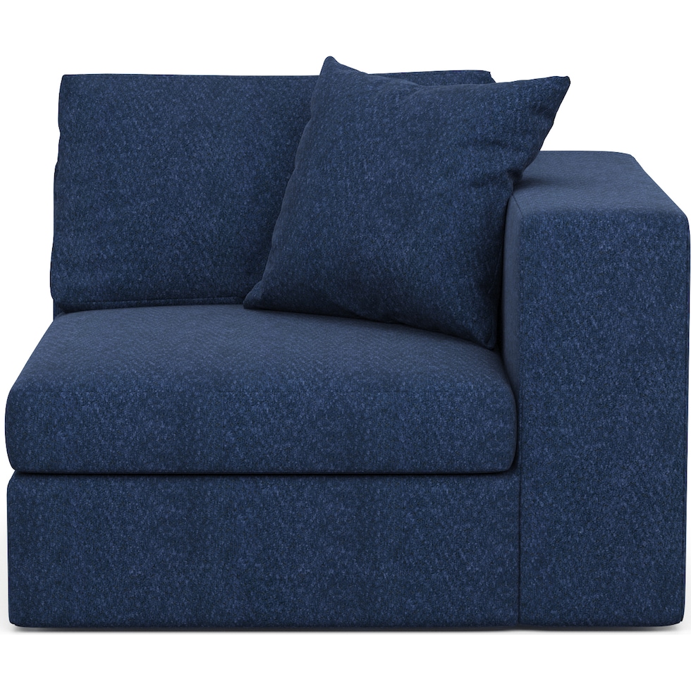 collin blue right arm facing chair   