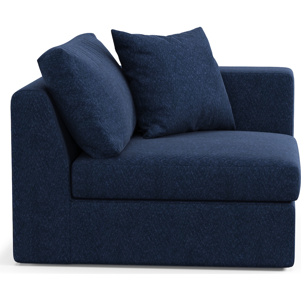 collin blue right arm facing chair   