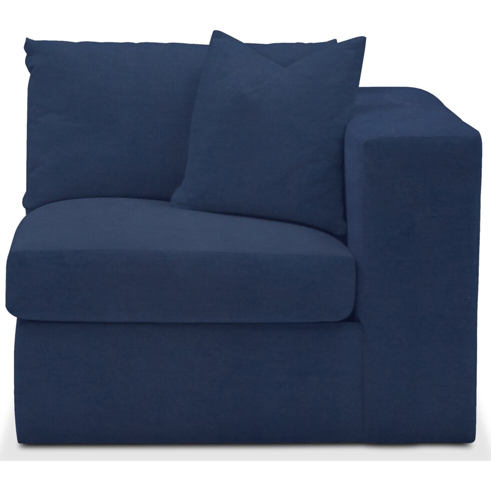 collin blue right arm facing chair   